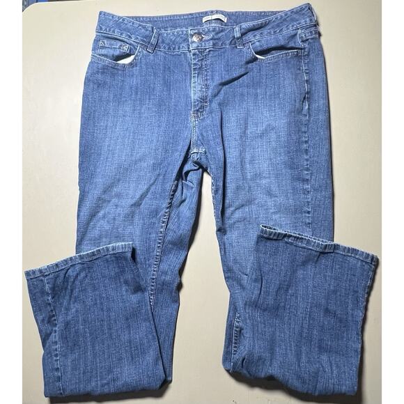 Riders By Lee Mid Rise Boot Cut Jeans Women’s 18M Blue - Picture 1 of 6